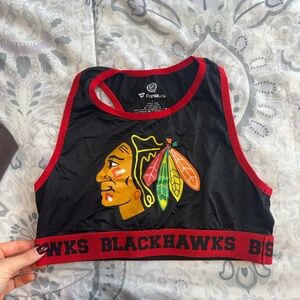 Blackhawks sports bra